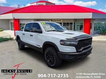 2025 Bright White Clearcoat Ram 1500 Rebel Truck 3.0L I6 Engine 4 Door 4X4 Automatic