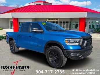 2022 Hydro Blue Pearlcoat Ram 1500 Rebel Truck HEMI 5.7L V8 Multi Displacement VVT Engine Automatic
