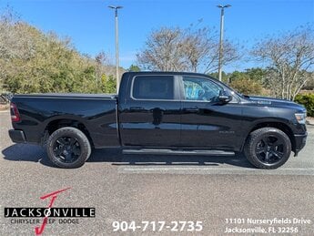 2021 Diamond Black Crystal Pearlcoat Ram 1500 Big Horn Truck 4 Door 4X4 HEMI 5.7L V8 Multi Displacement VVT Engine Automatic