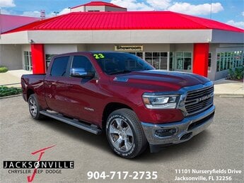 2023 Delmonico Red Pearlcoat Ram 1500 Laramie Automatic 4 Door HEMI 5.7L V8 Multi Displacement VVT eTorque Engine