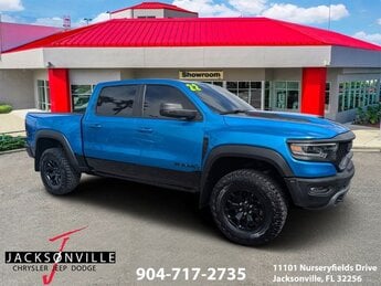 2021 Hydro Blue Pearlcoat Ram 1500 TRX 6.2L Supercharged HEMI V8 SRT Engine 4 Door Truck Automatic 4X4