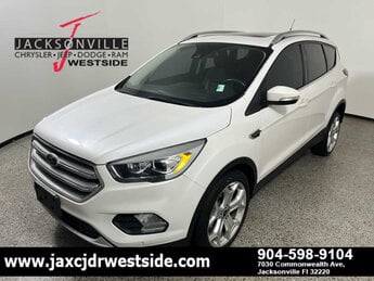 2019 White Platinum Metallic Tri-Coat Ford Escape Titanium 4X4 SUV G 2.0L 4 Cylinder Engine2.0