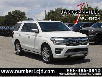 2023 Star White Metallic Tri-Coat Ford Expedition Platinum 4 Door 4X4 SUV Automatic G 3.5L V6 Cylinder Engine3.5