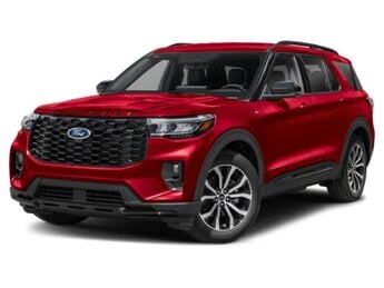 2025 Rapid Red Metallic Tinted Clearcoat Ford Explorer ST-Line Automatic RWD SUV