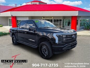 2023 Agate Black Metallic Ford F-150 Lightning Platinum Electric Motor Engine AWD Automatic 4 Door Truck