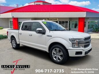 2018 White Platinum Metallic Tri-Coat Ford F-150 Platinum Truck 4 Door Automatic 3.5L V6 EcoBoost Engine