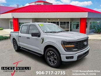 2024 Avalanche Gray Ford F-150 STX 4 Door 2.7L V6 EcoBoost Engine RWD Truck
