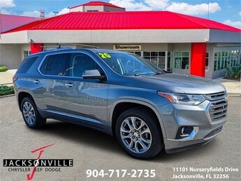 2020 Satin Steel Metallic Chevrolet Traverse Premier Automatic FWD 4 Door 3.6L V6 SIDI VVT Engine SUV