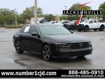 2023 Crystal Black Pearl Honda Accord Hybrid Sport Automatic (CVT) FWD Car