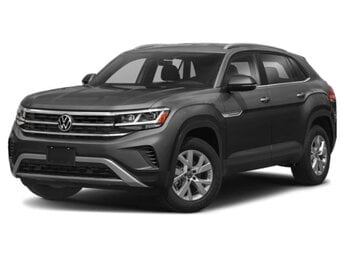 2021 Pure Gray Volkswagen Atlas Cross Sport 3.6L V6 SE w/Technology R-Line 4 Door SUV FWD Automatic 3.6L VR6 Engine