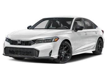 2025 Platinum White Pearl Honda Civic Sport Car Automatic (CVT) G 2.0L 4 Cylinder Engine2.0 4 Door FWD