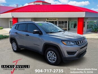 2018 Billet Silver Metallic Clearcoat Jeep Compass Sport 4 Door SUV 2.4L I4 Engine Automatic 4X4