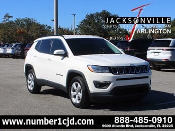 2021 White Clearcoat Jeep Compass Latitude 4X4 G 2.4L 4 Cylinder Engine2.4 4 Door SUV