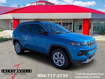 2025 Hydro Blue Pearlcoat Jeep Compass Latitude 2.0L I4 DOHC Engine SUV 4X4