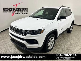 2024 Bright White Clearcoat Jeep Compass Latitude G 2.0L 4 Cylinder Engine2.0 SUV Automatic 4 Door