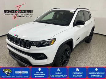 2026 Bright White Clearcoat Jeep Compass Latitude Altitude Automatic 4X4 4 Door SUV