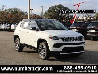 2022 Bright White Clearcoat Jeep Compass Limited 4 Door 4X4 Automatic SUV