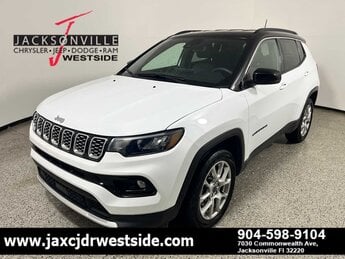 2025 Bright White Clearcoat Jeep Compass Limited SUV 4 Door 4X4 Automatic G 2.0L 4 Cylinder Engine2.0