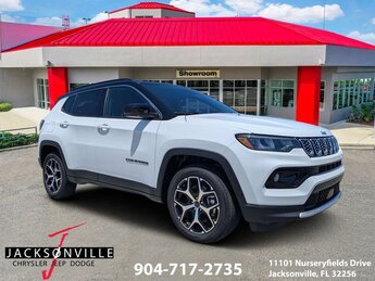 2026 Bright White Clearcoat Jeep Compass Limited SUV 4 Door 4X4 2.0L I4 DOHC Engine
