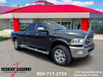 2016 Black / Forest Green Ram 3500 Laramie Cummins 6.7L I6 Turbodiesel Engine Automatic 4X4 4 Door Truck