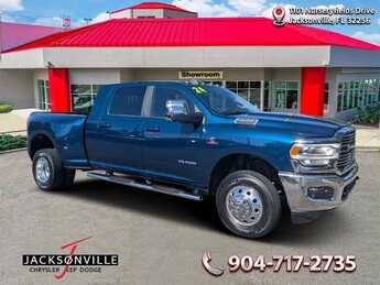 2024 Patriot Blue Pearlcoat Ram 3500 Laramie Cummins 6.7L I6 Turbodiesel Engine 4 Door Truck Automatic