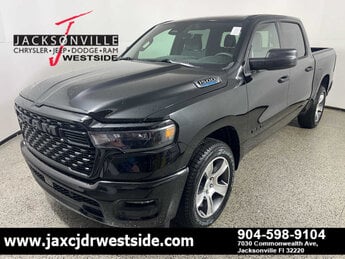 2025 Diamond Black Crystal Pearlcoat Ram 1500 Tradesman Automatic 4 Door G 3.6L V6 Cylinder Engine3.6