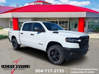 2026 Bright White Clearcoat Ram 1500 Warlock 4 Door Truck 3.0L I6 Engine 4X4