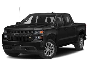 2021 Black Chevrolet Silverado 1500 Custom 4 Door Automatic Truck