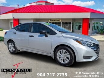 2025 Brilliant Silver Metallic Nissan Versa S 1.6L I4 DOHC 16V Engine Manual FWD 4 Door Car