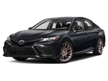 2023 Midnight Black Metallic Toyota Camry SE Nightshade 4 Door Automatic 2.5L I4 DOHC 16V Engine FWD