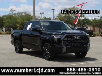 2023 Midnight Black Metallic Toyota Tundra Platinum G 3.4L V6 Cylinder Engine3.4 Automatic 4 Door Truck 4X4