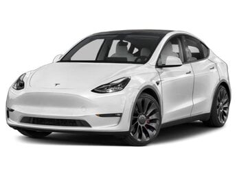 2023 Pearl White Multi-Coat Tesla Model Y Long Range AWD Electric Motor Engine Automatic SUV