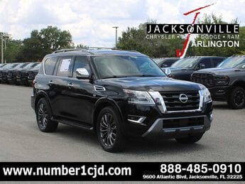 2021 Super Black Nissan Armada Platinum Automatic G 5.6L 8 Cylinder Engine5.6 SUV 4 Door
