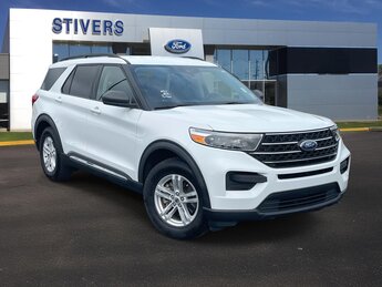 2020 Oxford White Ford Explorer XLT 2.3L EcoBoost I-4 Engine SUV 4 Door RWD
