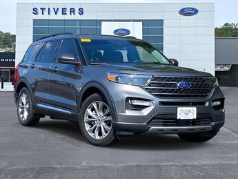 2022 Carbonized Gray Metallic Ford Explorer XLT RWD 2.3L EcoBoost I-4 Engine Automatic 4 Door SUV