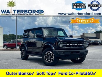 2021 Antimatter Blue Metallic Ford Bronco Outer Banks Automatic SUV 4 Door 4X4
