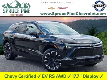 2024 Black Chevrolet Blazer EV eAWD RS SUV Automatic Electric Motor Engine 4 Door