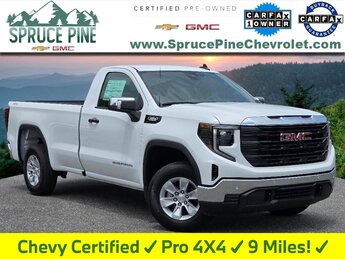 2024 Summit White GMC Sierra 1500 Pro 2 Door 4X4 2.7L I4 Turbocharged DOHC 16V LEV3-SULEV30 310hp Engine
