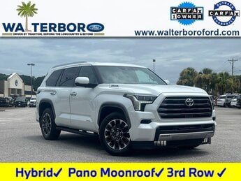 2025 Wind Chill Pearl Toyota Sequoia Limited V6 Hybrid Engine 4X4 4 Door Automatic SUV