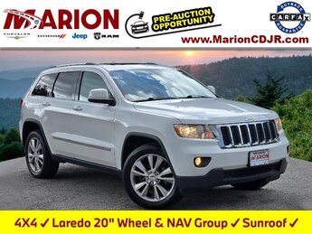 2013 Bright White Clearcoat Jeep Grand Cherokee Laredo 4 Door 3.6L V6 Flex Fuel 24V VVT Engine 4X4