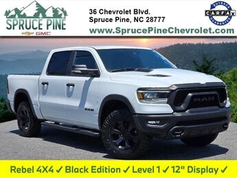 2021 Bright White Clearcoat Ram 1500 Rebel 4 Door 4X4 HEMI 5.7L V8 Multi Displacement VVT Engine Automatic Truck