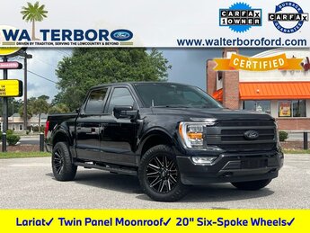 2022 Agate Black Metallic Ford F-150 Lariat Truck Automatic 4X4 4 Door
