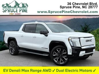 2025 Summit White GMC Sierra EV Max Range Denali 4 Door Truck 4X4 Automatic Electric Engine