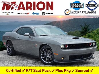 2023 Destroyer Gray Clearcoat Dodge Challenger R/T Scat Pack SRT HEMI 6.4L V8 MDS Engine Automatic 2 Door