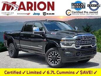 2025 Diamond Black Crystal Pearlcoat Ram 2500 Limited Automatic 4 Door 6.7L I6 Engine 4X4