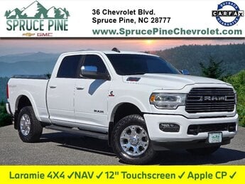 2022 Bright White Clearcoat Ram 2500 Laramie Cummins 6.7L I6 Turbodiesel Engine 4X4 4 Door