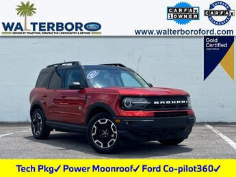 2024 Chili Pepper Red Ford Bronco Sport Outer Banks SUV 1.5L EcoBoost Engine Automatic 4 Door 4X4