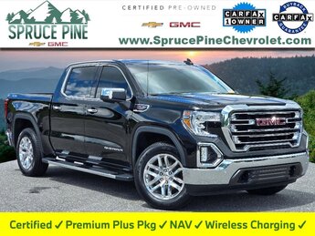 2021 Onyx Black GMC Sierra 1500 SLT EcoTec3 6.2L V8 Engine Truck 4 Door Automatic