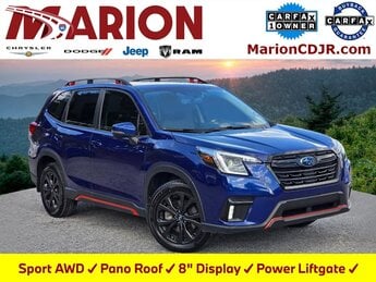 2023 Sapphire Blue Pearl Subaru Forester Sport SUV AWD 2.5L 4-Cylinder DOHC 16V Engine