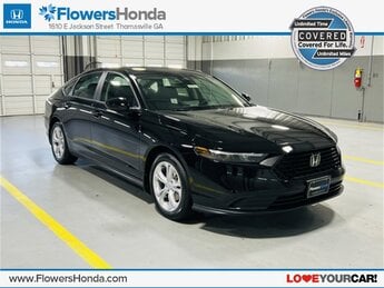 2025 Crystal Black Pearl Honda Accord LX FWD 1.5T I4 DOHC 16V Turbocharged VTEC Engine 4 Door Automatic (CVT) Car